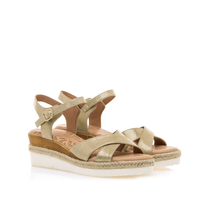 SANDALIAS DE MUJER MUSTANG ELIF ORO 59916 60397 - Querol online