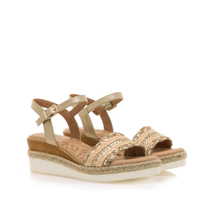 SANDALIAS DE MUJER MUSTANG ELIF ORO 53338 60299 - Querol online