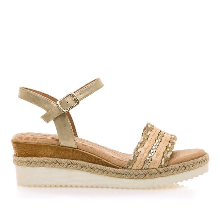 SANDALIAS DE MUJER MUSTANG ELIF ORO 53338 60299 - Querol online