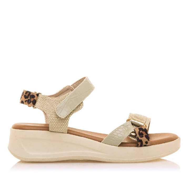 SANDALIAS DE MUJER MARIAMARE DELIA BEIGE 68579 60498 - Querol online