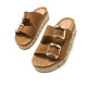 SANDALIAS DE MUJER MUSTANG LION MARRON 54160 60338 - Querol online