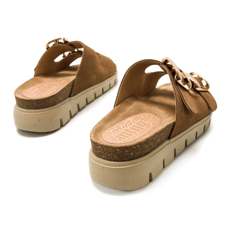 SANDALIAS DE MUJER MUSTANG LION MARRON 54160 60338 - Querol online