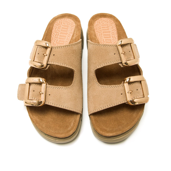 SANDALIAS DE MUJER MUSTANG LION BEIGE 54160 60337 - Querol online