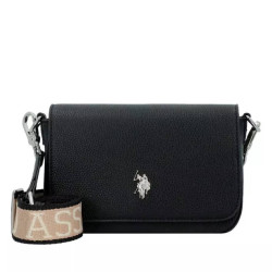 Bolso U.S. POLO ASSN. mansion flap negro