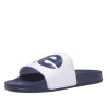 chanclas Levi's june l blancas con suela y detalles azules