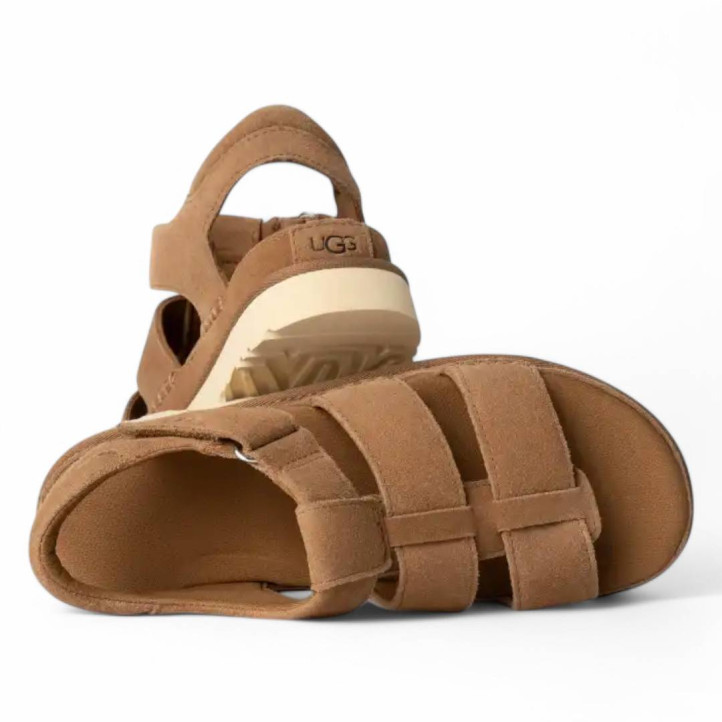 Sandalias plataformas UGG goldenstar strap chestnut - Querol online