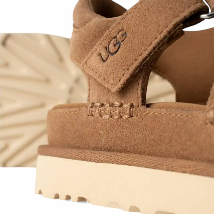 Sandalias plataformas UGG goldenstar strap chestnut - Querol online