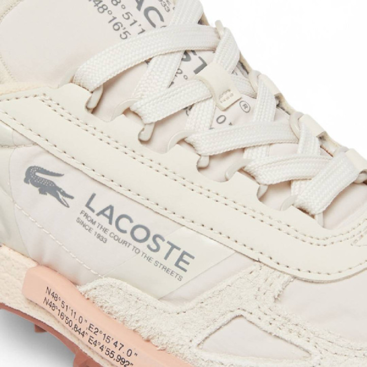 Zapatillas urban Lacoste elite active white con light pink para mujer - Querol online