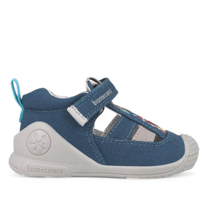 Zapatos Biomecanics 252177 azules con dinosaurios be happy - Querol online