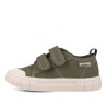 sabatilles lona Garvalin 252381 verd kaki amb doble velcro