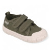Zapatillas lona Garvalin 252381 verde kaki con doble velcro