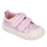 Zapatillas lona Garvalin 252381 rosa con doble velcro