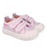Zapatillas lona Garvalin 252381 rosa con doble velcro