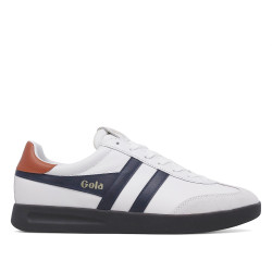 Zapatillas deportivas Gola cyclone leather white con moody orange para hombre - Querol online