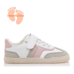 Sabatilles esport Mustang free blanques amb detalls en rosa respectuoses - Querol online