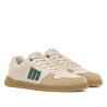 Zapatillas deportivas Mustang free miami beige con detalles verdes barefoot
