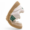 Zapatillas deportivas Mustang free miami beige con detalles verdes barefoot