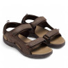 Sandalias Gioseppo erico marrones con tripe velcro