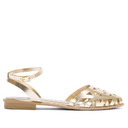 BAILARINAS PLANAS ORO RENATA PORRONET - Querol online