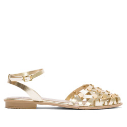 BAILARINAS PLANAS TACHUELAS ORO RITA PORRONET - Querol online