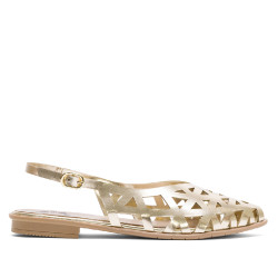 BAILARINA PLANA ORO RINA PORRONET - Querol online