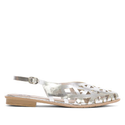 BAILARINA PLANA PLATA RINA PORRONET - Querol online