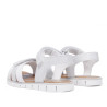 sandalias Chicco crimilla blanca y plateada con estrella