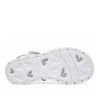 sandalias Chicco crimilla blanca y plateada con estrella
