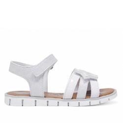 sandàlies Chicco crimilla blanca i platejada amb estrella - Querol online