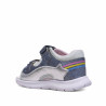 sandalias Chicco grissel azules con detalles plateados, estrellas y arcoiris