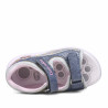 sandalias Chicco grissel azules con detalles plateados, estrellas y arcoiris