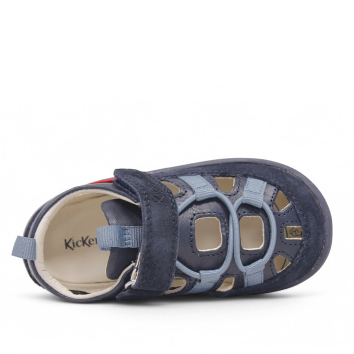 sandàlies Kickers frony marine estil sandàlia de riu de pell i respectuoses - Querol online