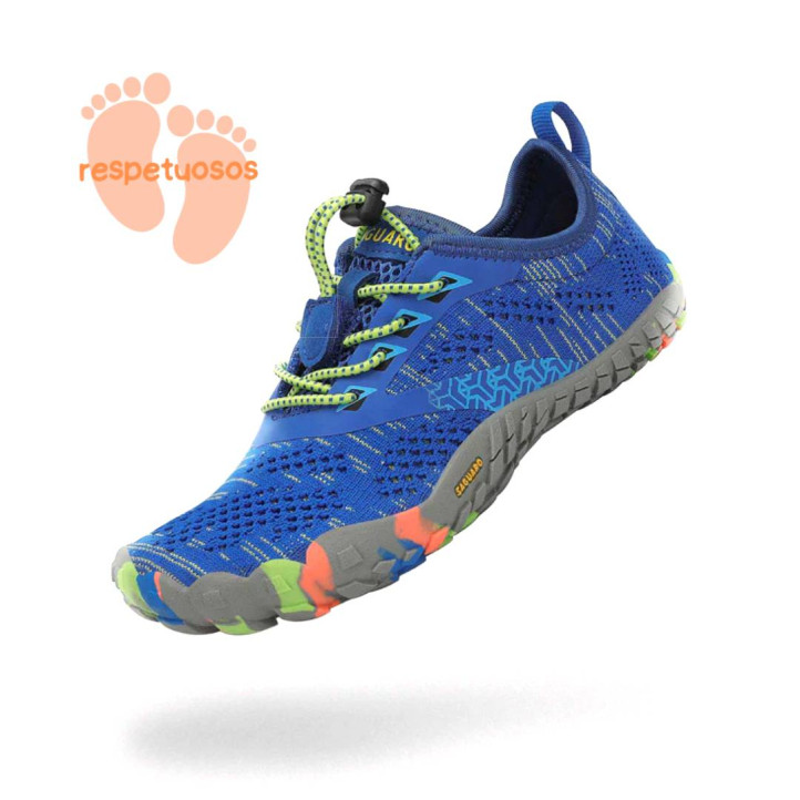 Zapatillas deporte SAGUARO smart II azules para niño respetuosas - Querol online