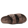 Sandalias Walk & Fly marrones tipo bio con doble pala con hebillas