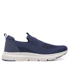 Zapatillas deportivas Nicoboco azules estilo calcetín con doble tirador y suela blanca - Querol online