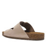 Sandalias planas Yokono jerba beige con hebillas doradas tipo bio