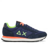 Zapatillas deportivas Sun68 tom fluo navy blue nylon con suede
