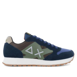 Zapatillas deportivas Sun68 jacki bicolor navy blue nylon con suede - Querol online