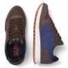Sabatilles esportives Sun68 jacki bicolor brown nylon amb suede