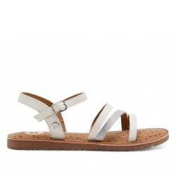 sandàlies Gioseppo vershire blanques amb tires birllants - Querol online