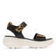 SANDALIA DEPORTIVA DE PLATAFORMA NEGRO LEOPARDO NAOMI PORRONET - Querol online