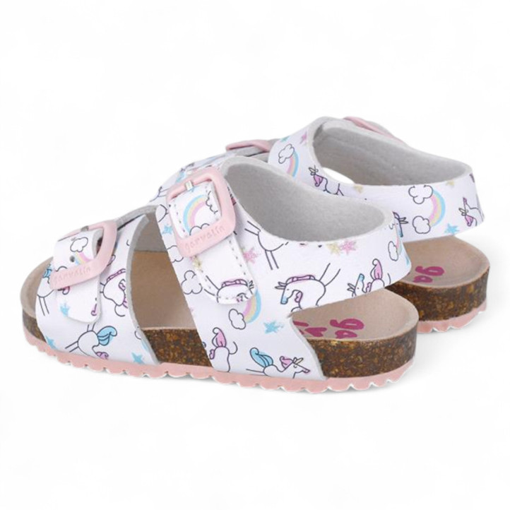 SANDALIAS GARVALIN DE NIñA BLANCO 252463B - Querol online