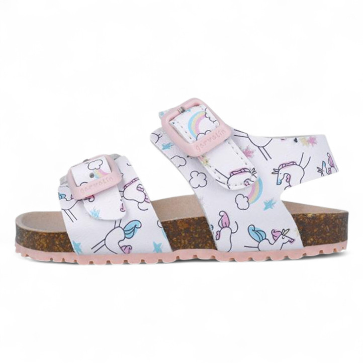 SANDALIAS GARVALIN DE NIñA BLANCO 252463B - Querol online