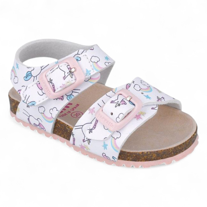 SANDALIAS GARVALIN DE NIñA BLANCO 252463B - Querol online