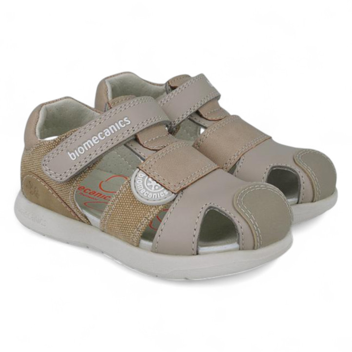 ZAPATOS BIOMECANICS DE NIñO TAUPE 252214B - Querol online