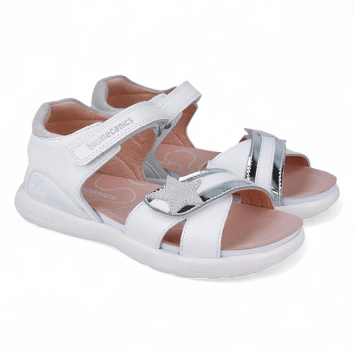 SANDALIAS BIOMECANICS DE NIñA BLANCO 252244B - Querol online