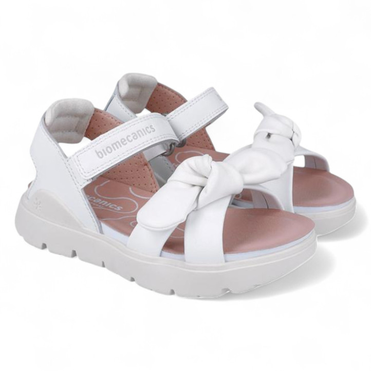 SANDALIAS BIOMECANICS DE NIñA BLANCO 252225B - Querol online