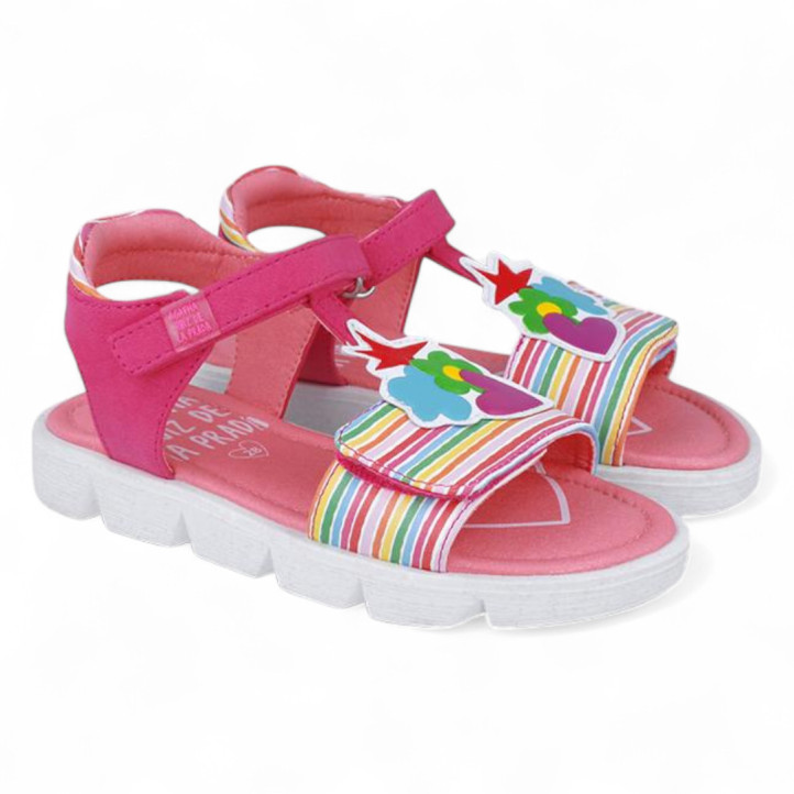 SANDALIAS AGATHA RUIZ DE LA PRADA DE NIñA MULTICOLOR 252971B - Querol online