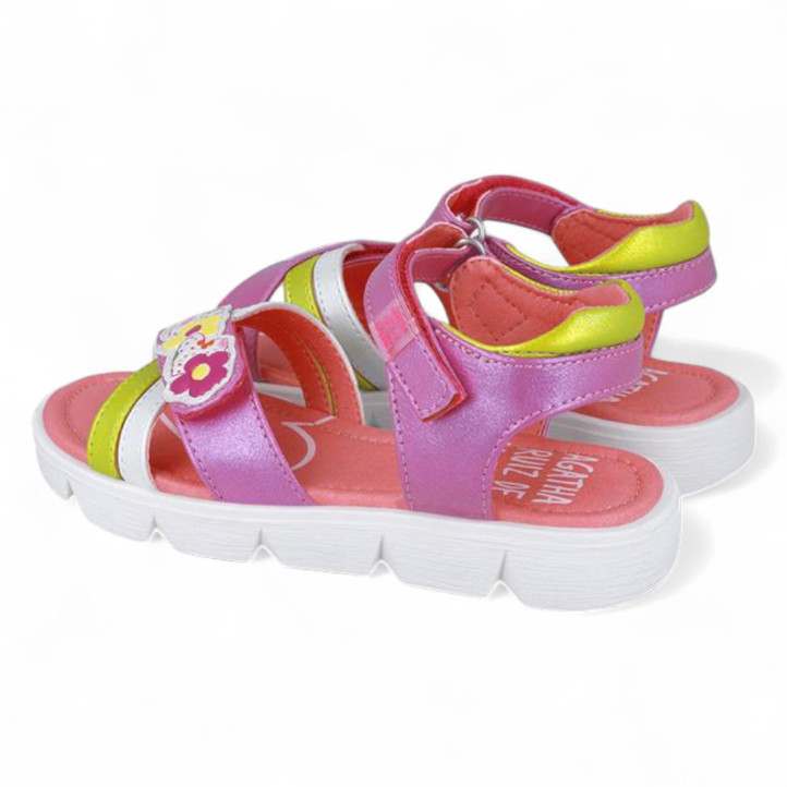 SANDALIAS AGATHA RUIZ DE LA PRADA DE NIñA FUXIA 252970A - Querol online