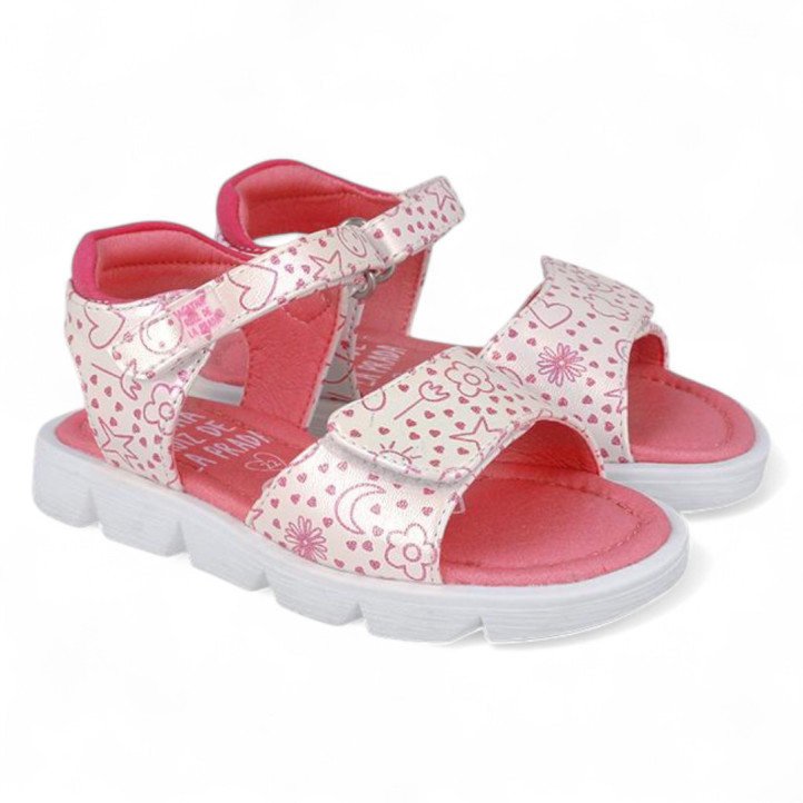 SANDALIAS AGATHA RUIZ DE LA PRADA DE NIñA BLANCO 252926A - Querol online